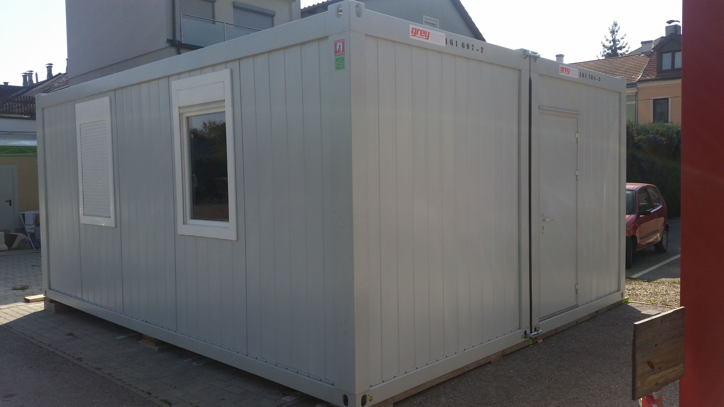 Büro-Doppelcontainer 20' mit WC+IRH